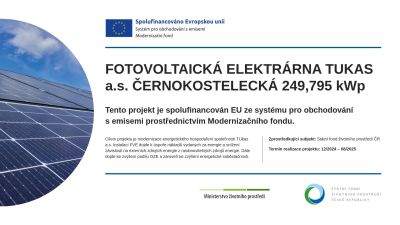 TUkas fotovoltaická elektrárna